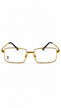 Cartier Paris 140 Classic Gold Rectangular Metal Optical Glasses – Premium Eyeglass Frame