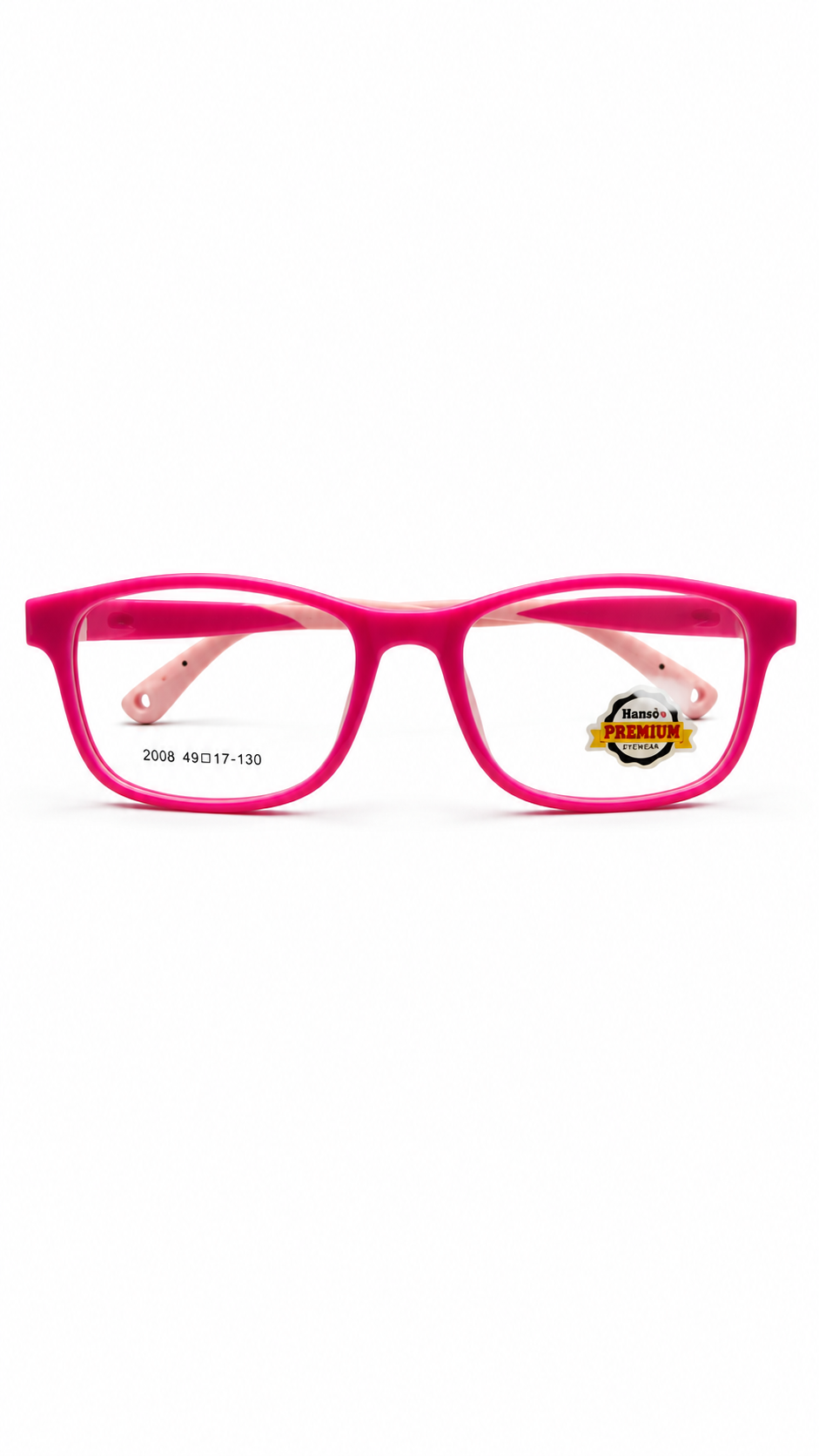 Bright Pink Rectangular Optical Glasses – Stylish Full-Rim Eyeglass Frame