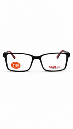 Schott N.Y.C. Black Rectangular Optical Glasses – Classic Full-Rim Frame