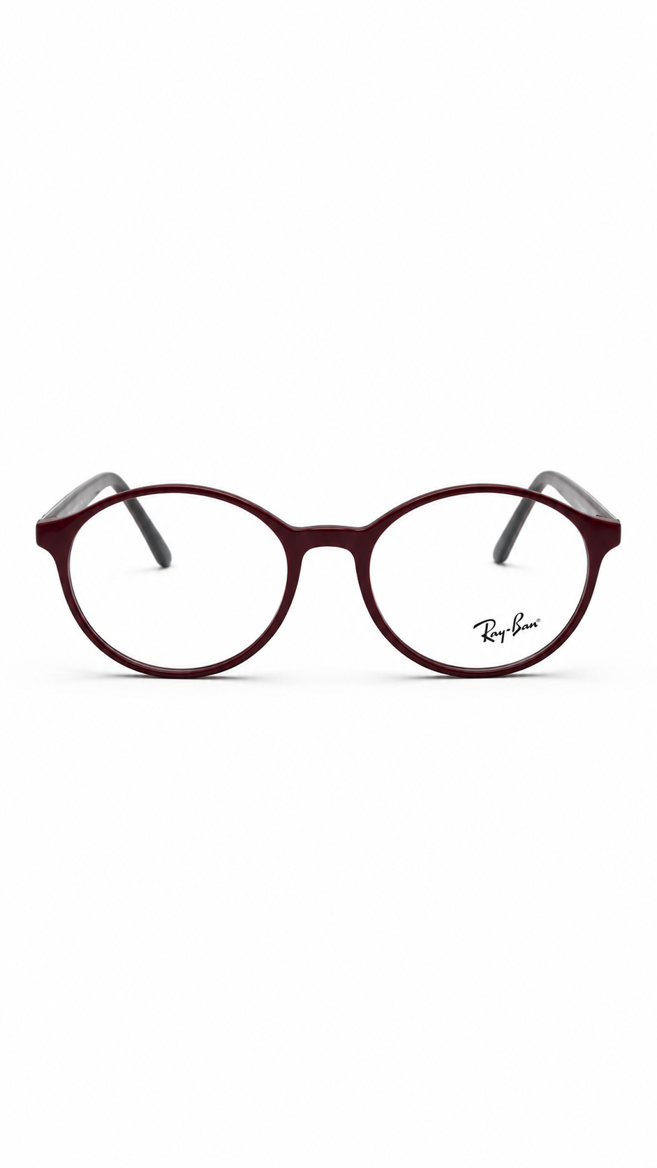 Ray-Ban Burgundy Round Eyeglasses – Classic Optical Frame