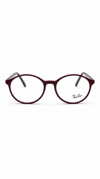 Ray-Ban Burgundy Round Eyeglasses – Classic Optical Frame