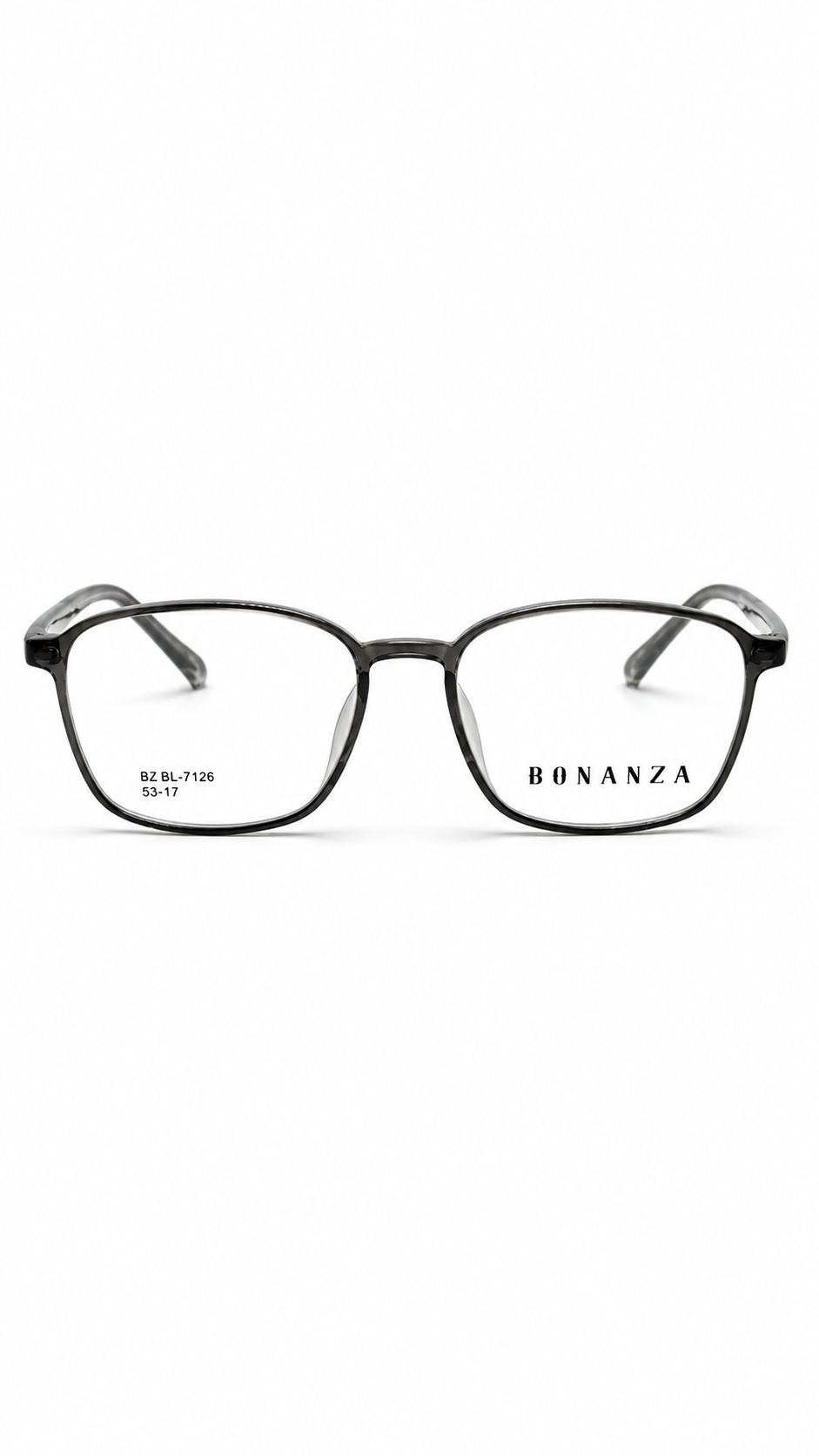 Bonanza BZ BL-7126 Classic Rectangular Eyeglasses – Black & Tortoise