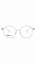 Clear Crystal Round Eyeglasses – Classic Unisex Optical Frames