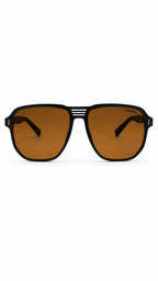 Carrera 6816 C2 Black Square Sunglasses with Brown Lenses – Retro Style