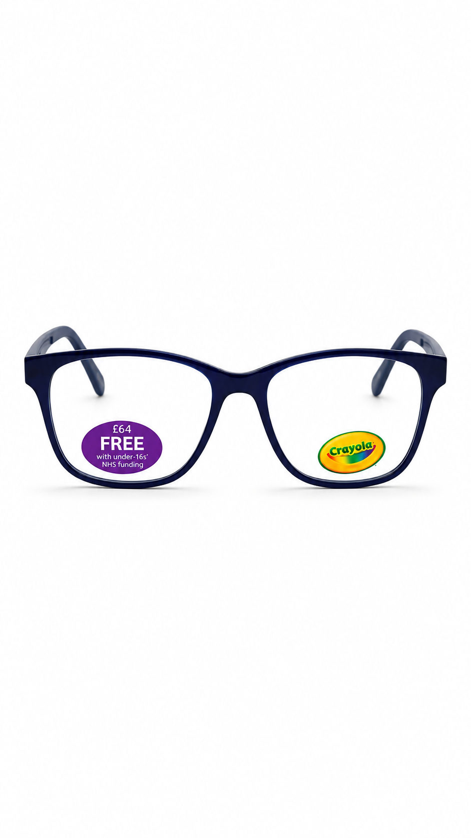 Crayola Kids Eyeglasses – Navy Blue Full-Rim Prescription Frames