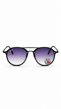 Ray-Ban RB4292-N 601/11 Round Sunglasses – Black Frame with Purple Gradient Lenses