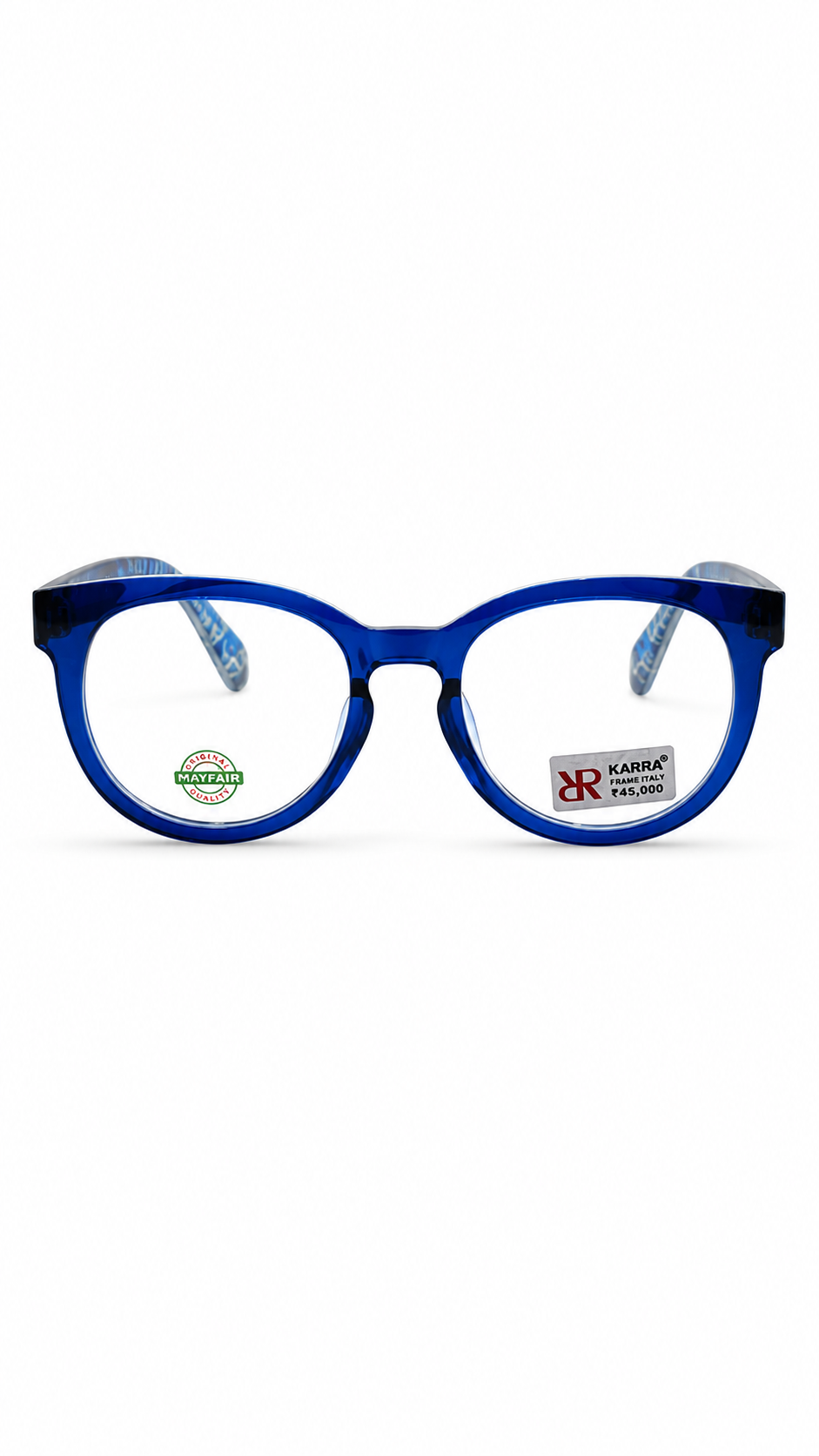 KARRA 692 Blue Round Eyeglasses – Stylish Full-Rim Optical Frames