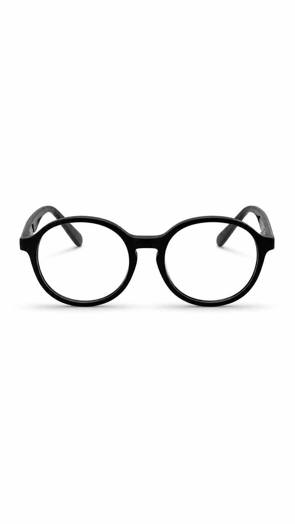 Black Round Eyeglasses – Classic Full-Rim Optical Frames