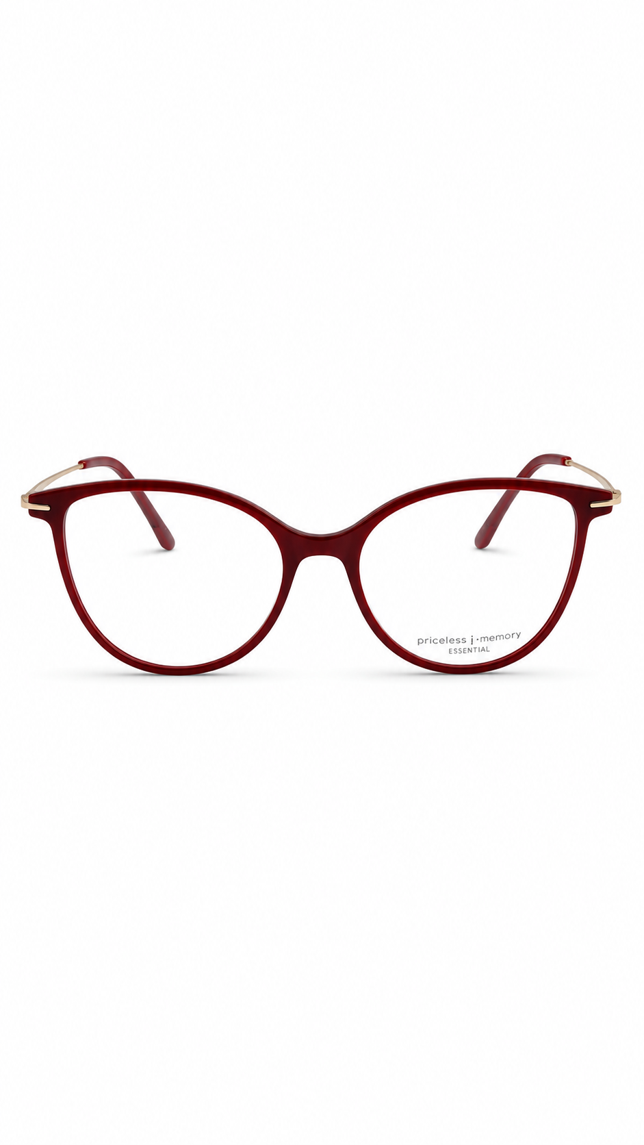Burgundy Red Cat-Eye Eyeglasses – Full Rim Optical Frames