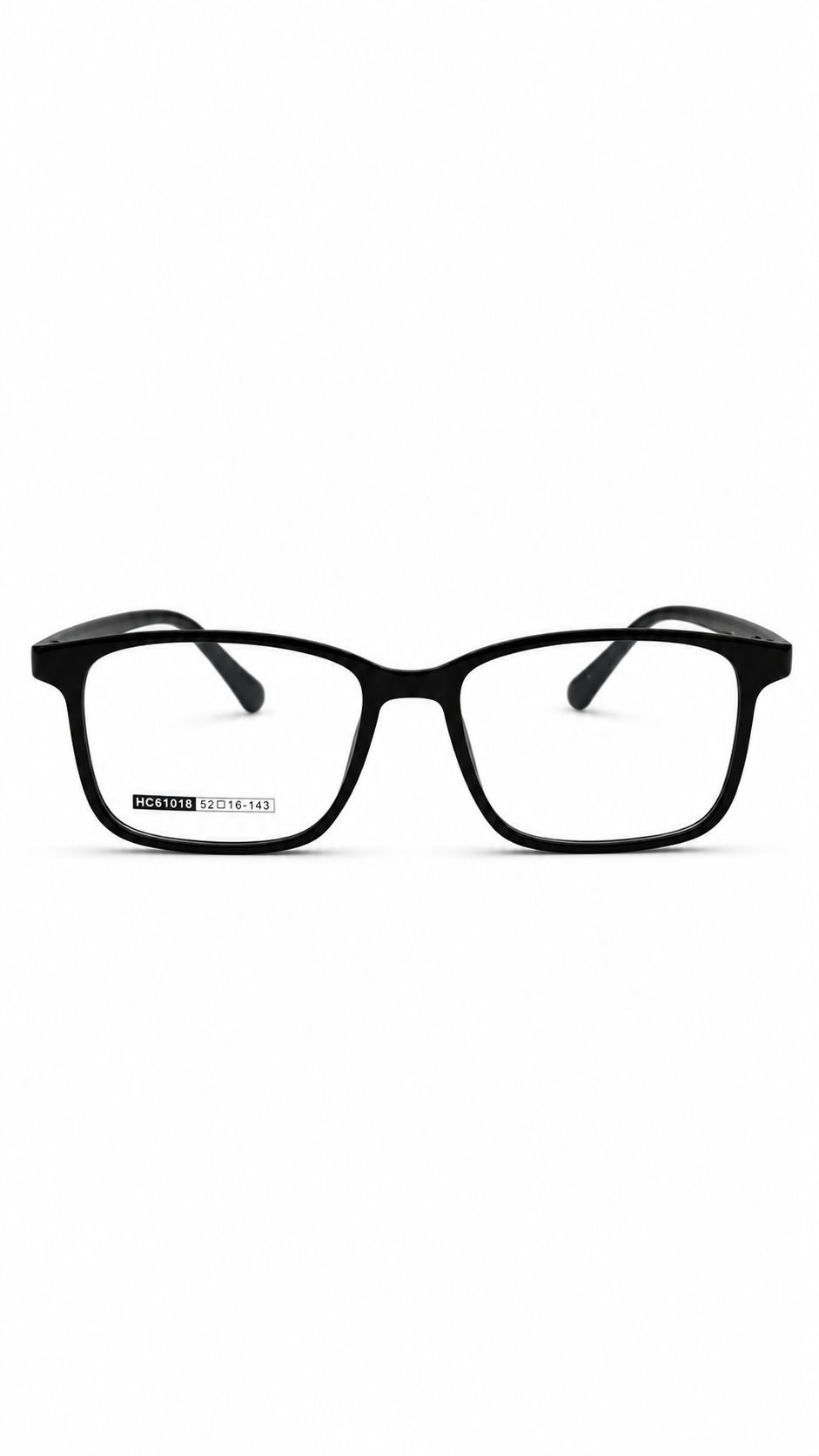 Classic Black HC61018 Rectangular Eyeglasses – 52-16-143