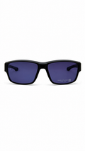 Specsavers  Classic Black Rectangle Polarized Sunglasses – Purple Lens