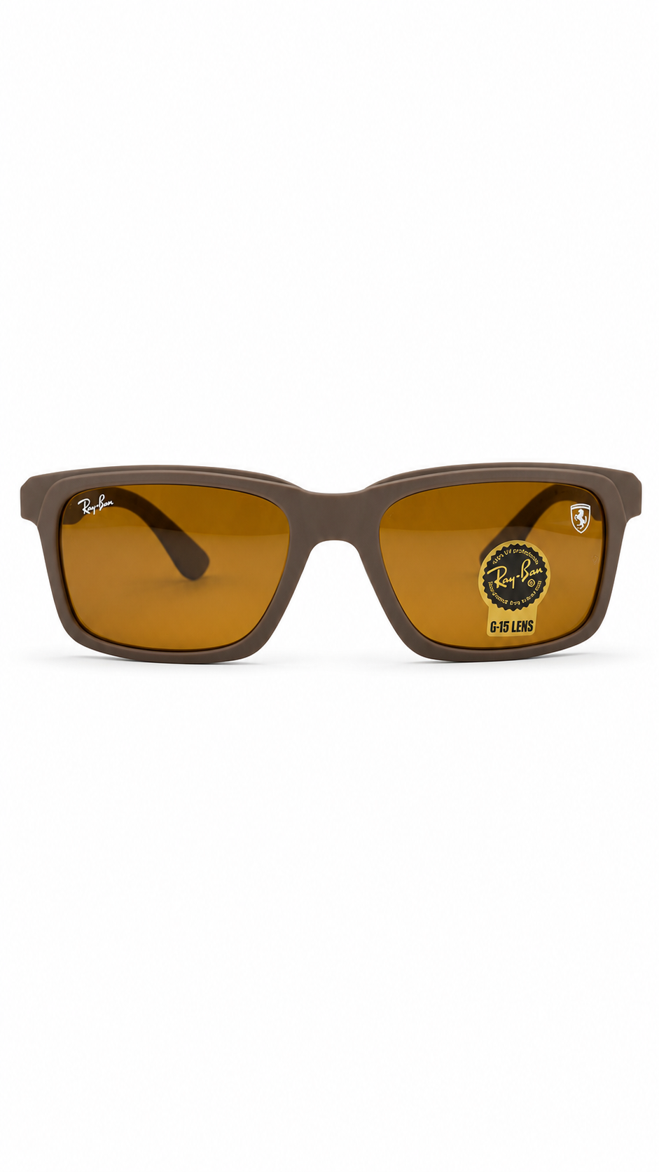 Ray-Ban G-15 Brown Frame Sunglasses – Classic Square Style