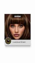 FreshKon Mosaic Luscious Green Monthly Color Contact Lenses