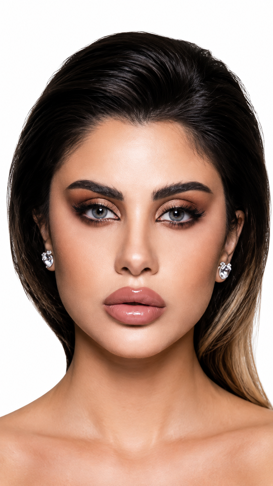 Bella Elite Gray Beige Colored Contact Lenses