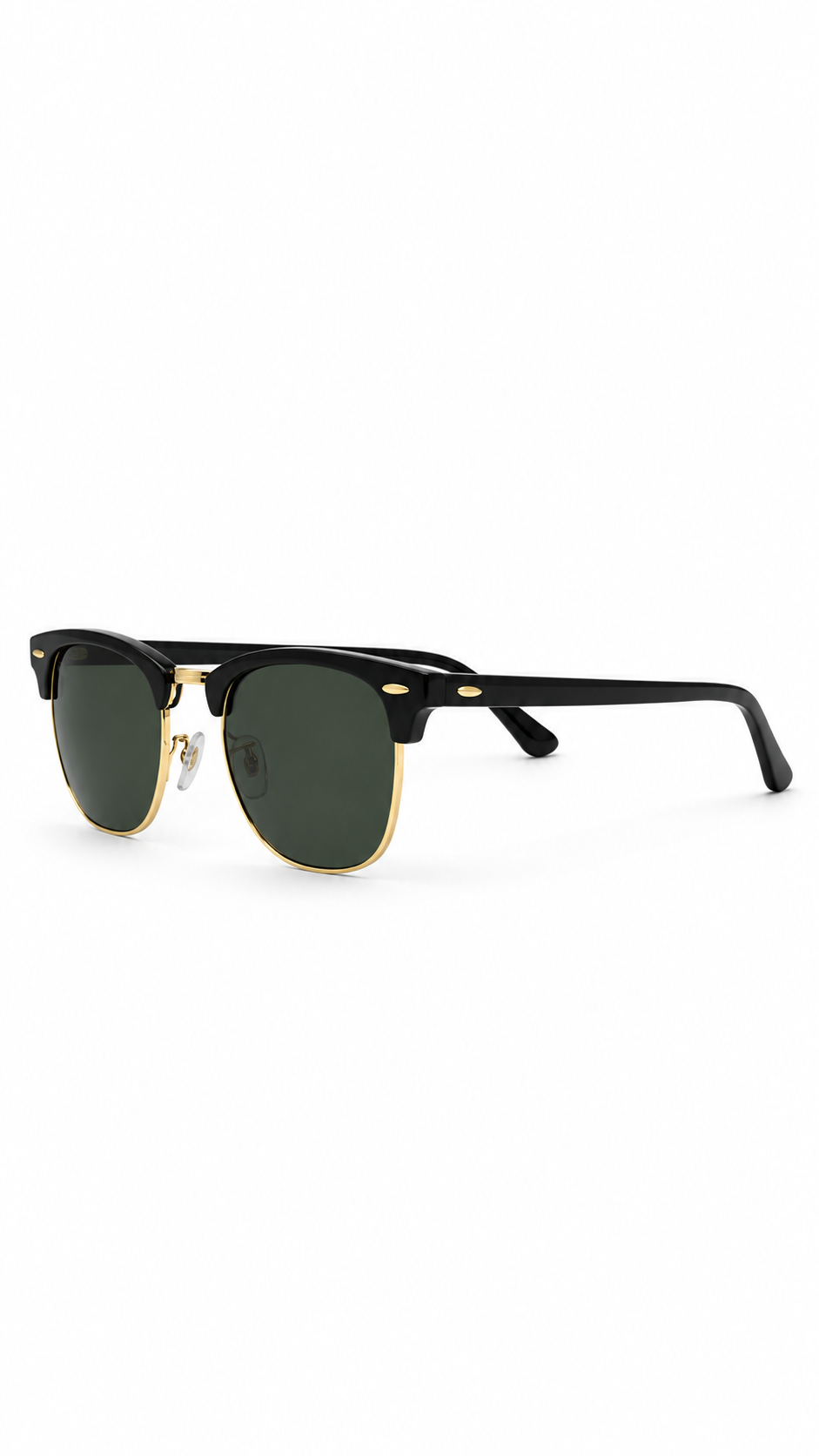 Ray-Ban Clubmaster RB3016 Black & Gold Sunglasses