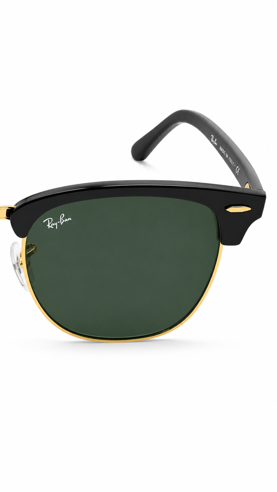 Ray-Ban Clubmaster RB3016 Black & Gold Sunglasses