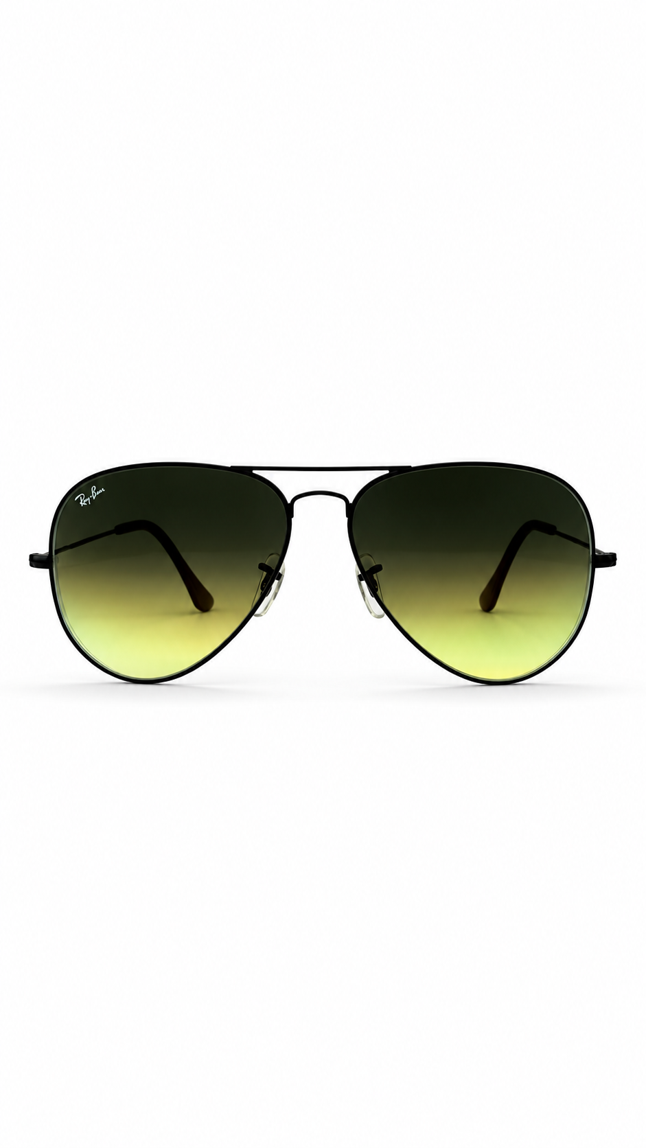 Ray-Ban RB3026 Aviator Large Metal Black Gradient Sunglasses UV-Ultra Violet