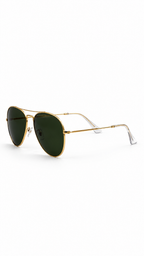 Ray-Ban RB3447 Oval Double Bridge Green Lens Sunglasses