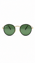 Ray-Ban RB3647 002 Round Double-Bridge Black G-15 Sunglasses