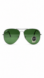Ray-Ban Aviator Large Metal II Sunglasses (RB 3026 003/32 62mm) – Silver Frame / G-15 Green