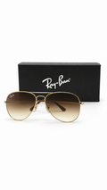 Ray-Ban RB3026 Aviator Large Metal Gold Brown Gradient Sunglasses UV- Ultra Violet