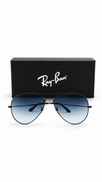 Ray-Ban RB3025 Aviator Large Metal Blue Gradient Sunglasses UV- Ultra Violet