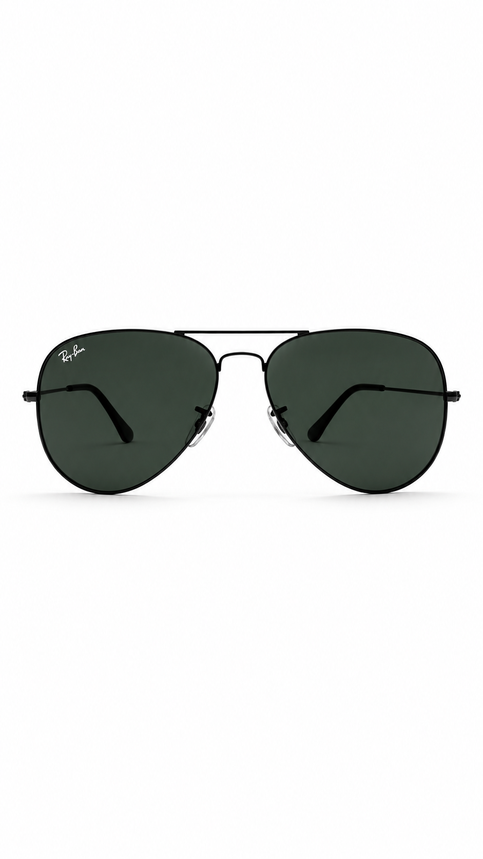 Ray-Ban RB3026 Aviator Large Metal Green Lens Sunglasses