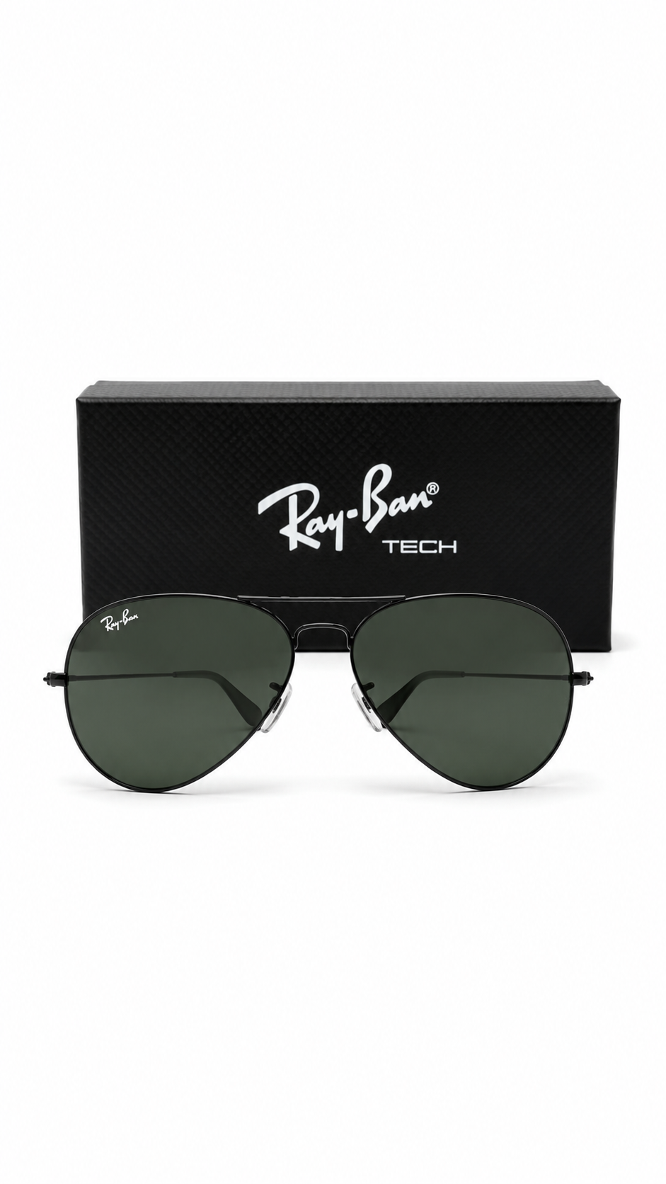 Ray-Ban RB3026 Aviator Large Metal Green Lens Sunglasses