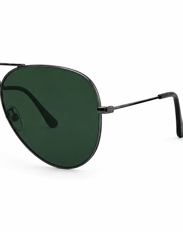 Ray-Ban RB3026 Aviator Large Metal Green Lens Sunglasses