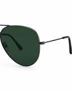 Ray-Ban RB3026 Aviator Large Metal Green Lens Sunglasses