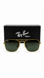 Ray-Ban RB3136 Caravan Gold Green Sunglasses