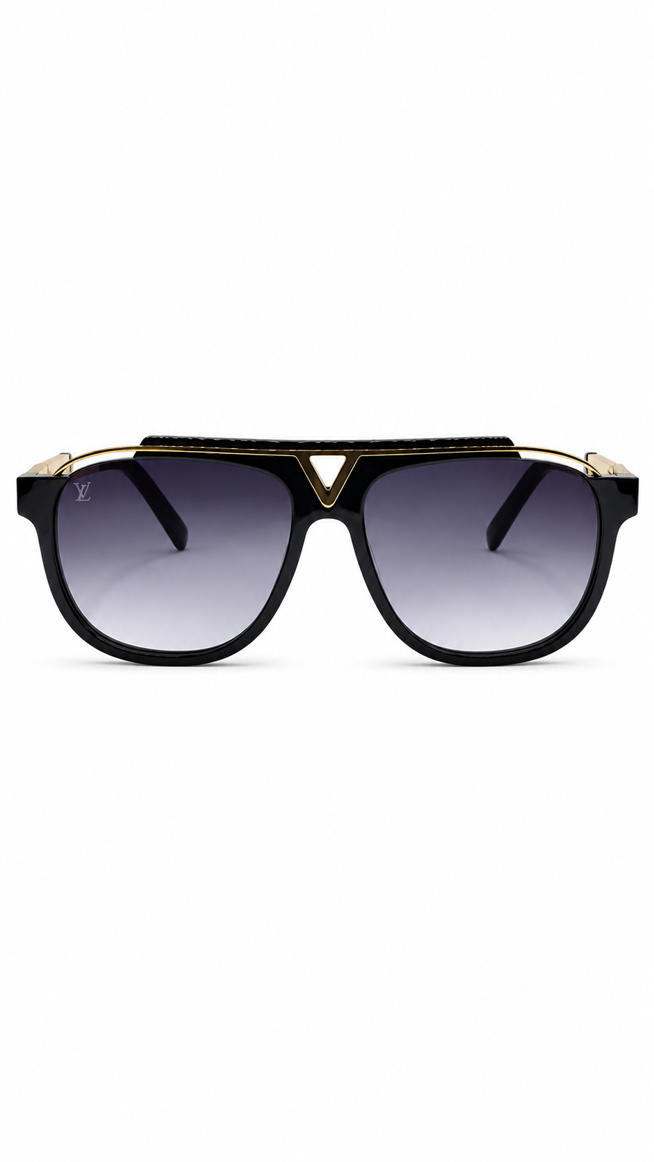 Louis Vuitton Z0936E C1 Sunglasses – Black & Gold Frame with Grey Gradient Lenses