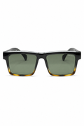 Prada Symbole Square Sunglasses (SPR 07Y / 2070 54mm) – Black & Tortoise / Green Lenses