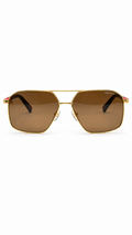 Prada Linea Rossa SPS 50A Sunglasses – Gold Frame / Brown Lenses (60-14-145)