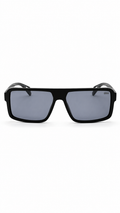 DC Comics Batman Square Flat-Top Sunglasses – Matte Black Frame / Grey Lenses