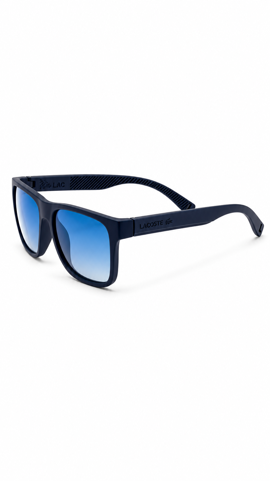 Lacoste  Matte Blue Sunglasses – Sky Blue Lenses (56-16-140)