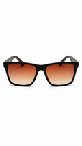 Lacoste Rectangular Matte Burgundy/Brown Sunglasses – Orange/Brown Gradient Lenses (56-16-140)