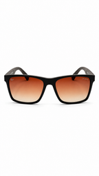 Lacoste Rectangular Matte Burgundy/Brown Sunglasses – Orange/Brown Gradient Lenses (56-16-140)