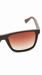 Lacoste Rectangular Matte Burgundy/Brown Sunglasses – Orange/Brown Gradient Lenses (56-16-140)