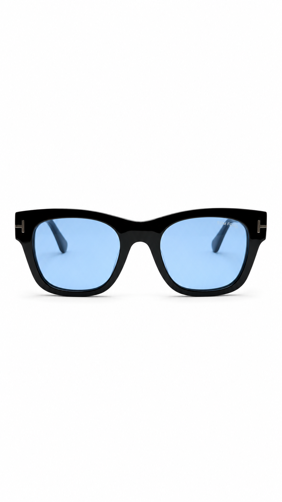 Tom Ford Emma-02 TF1314 01A Square Sunglasses – Black with Blue Lenses