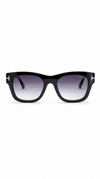 Tom Ford Emma-02 TF1314 01A Square Sunglasses – Black with Smoke Gradient Lenses