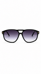 Tom Ford Pierre-02 FT1000 01B Aviator Sunglasses – Black Frame with Gradient Violet Lenses