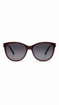 INVU Swiss Eyewear Translucent Burgundy Square Sunglasses