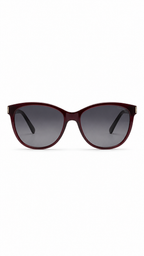 INVU Swiss Eyewear Translucent Burgundy Square Sunglasses