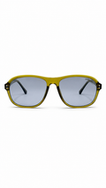 Carrera 8521 Translucent Yellow / Olive Navigator Sunglasses with Blue Lenses (57mm)