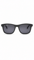 Lacoste L884S Matte Grey Square Sunglasses with Textured Temples (53mm)