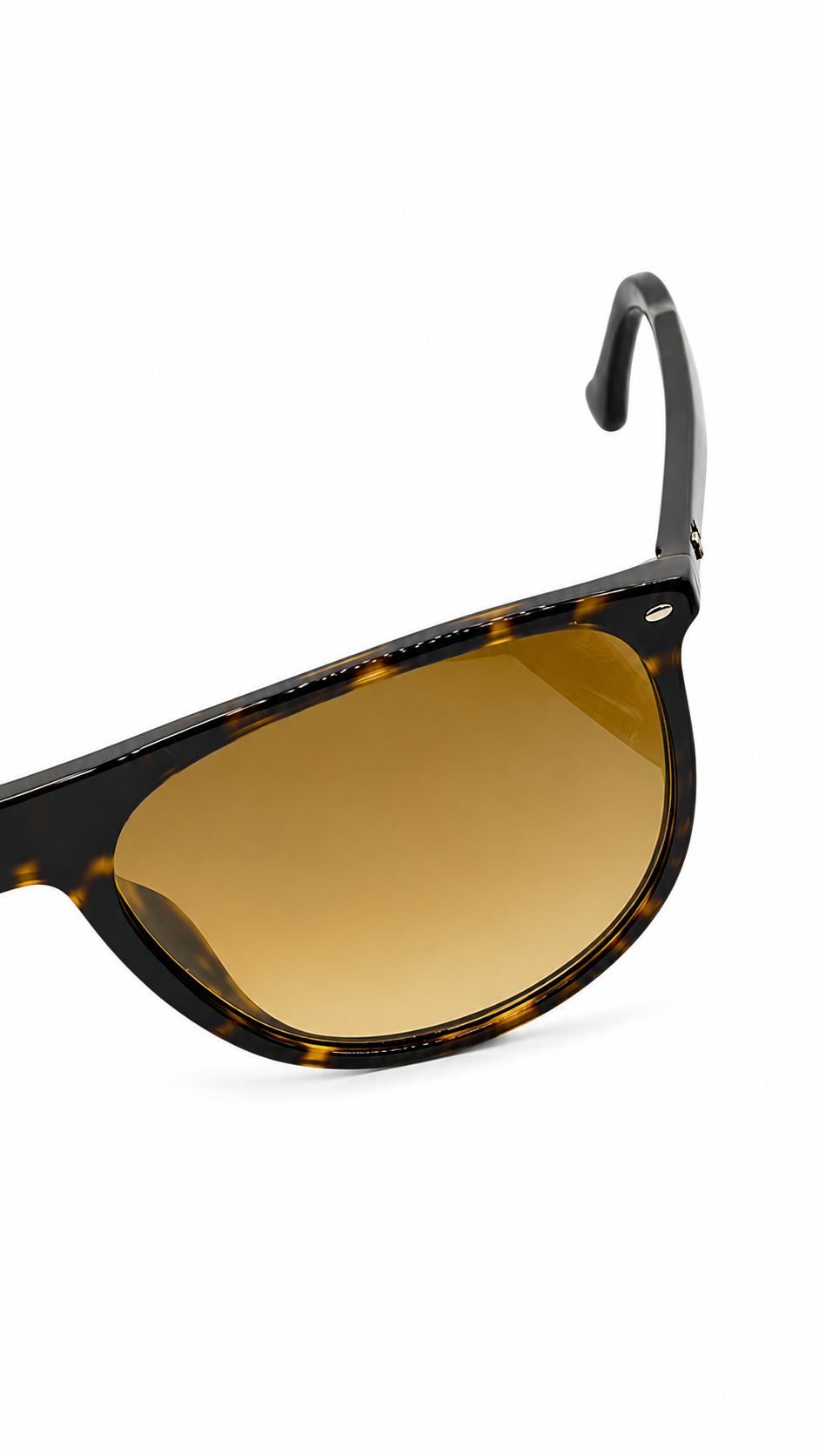 Ray-Ban RB2216F 902/57 58mm Low Bridge Fit Flat Top Sunglasses Tortoise Acetate Frame Brown Polarized Lenses