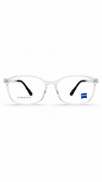 ZS 1006 Crystal Clear Rectangular Eyeglass Frame – Lightweight Male