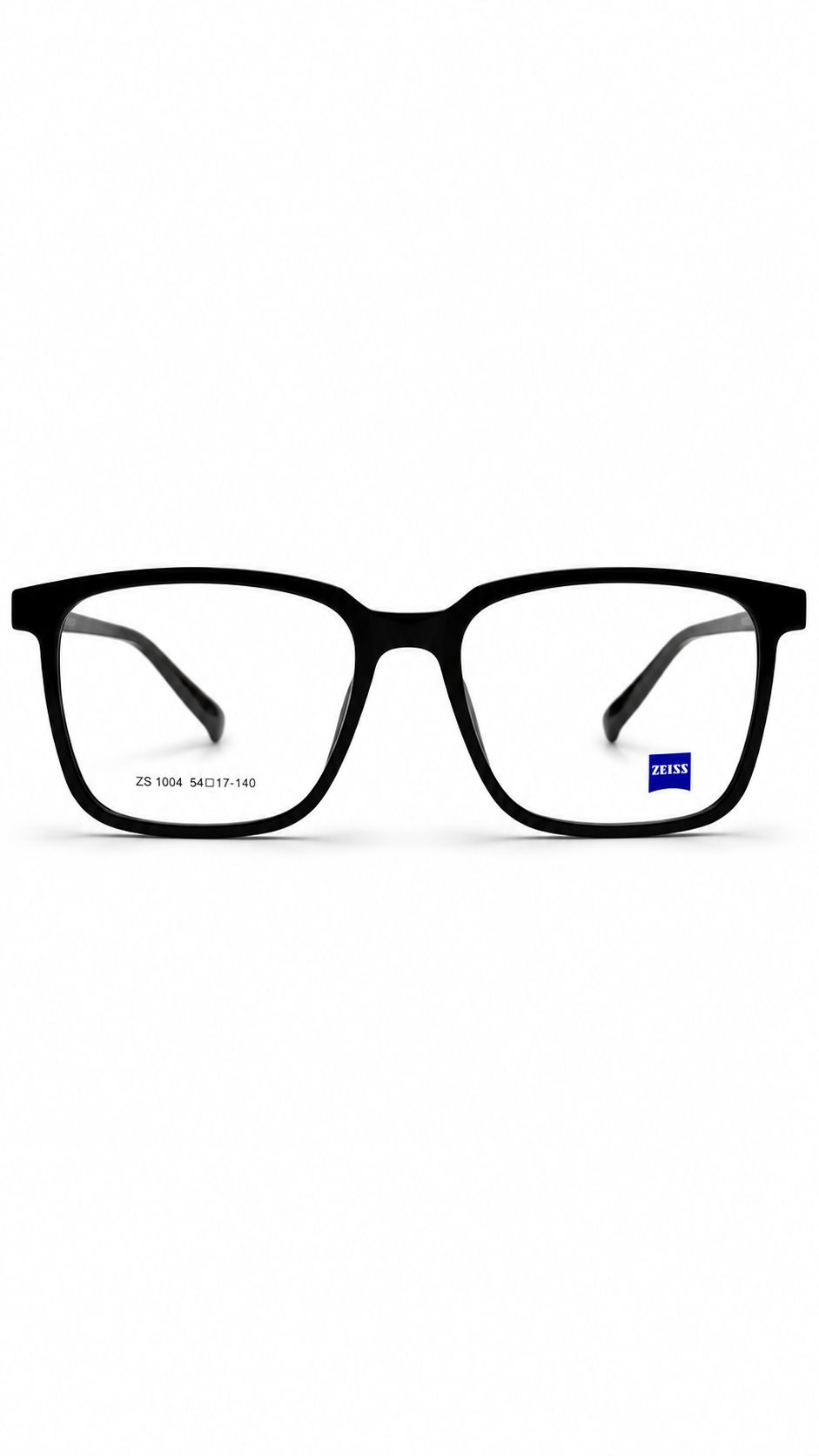 ZS 1004 Matte Black Rectangular Eyeglass Frame – Lightweight