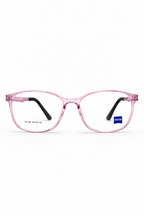 ZS 1006 Crystal Pink Rectangular Eyeglass Frame – Lightweight Female